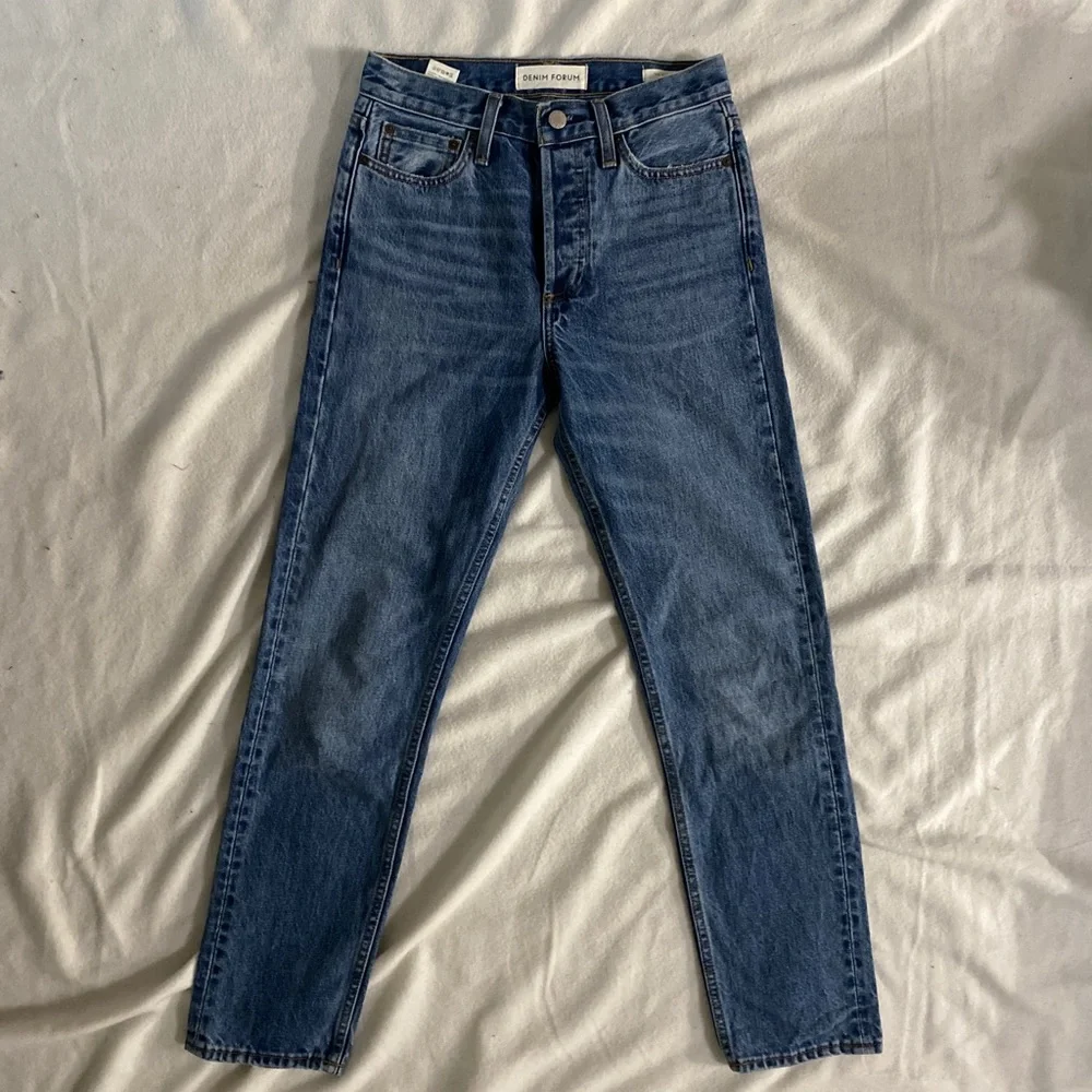 Denim Forum the ex boyfriend W24 Vintage Dark High-waisted slightly tapered jean - Picture 4 of 4